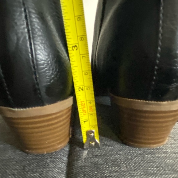 Circus by Sam Edelman Black Heidi Faux Leather Casual Office Ankle Boots-Sz-6 - Picture 7 of 13